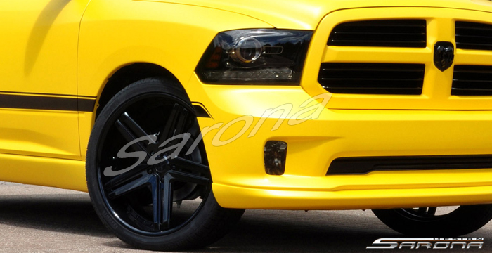 Custom Dodge Ram  Truck Front Lip/Splitter (2013 - 2018) - $399.00 (Part #DG-042-FA)